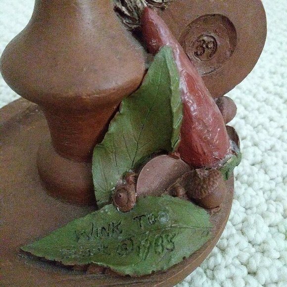 Thomas Clark Gnome Candle Holders Mrs Wink and Wink Too Vintage 1980s - Picture 4 of 8